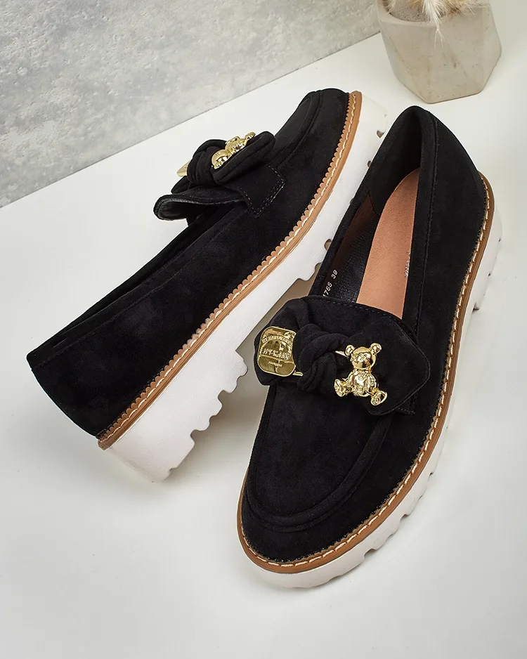 Nero Elegante Mokasini iz Ekološkega Usnja