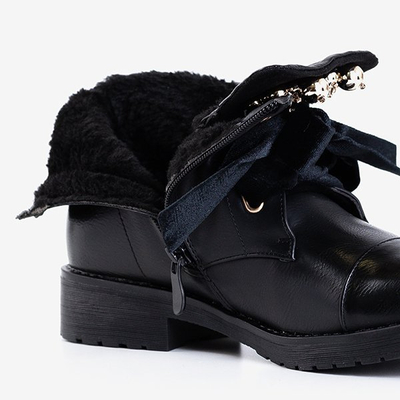 Čierne tašky s dekoráciami Havelte - Obuv