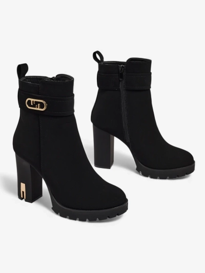 Ženski gležnarji iz eko semiša s peto Tovia