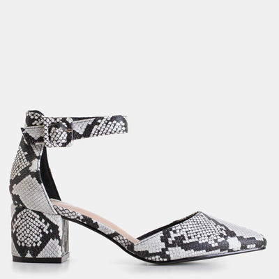 Dámske hadovité lodičky na stĺpe Lux - Obuv