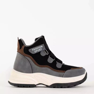 OUTLET Šedá zateplená dámska športová obuv Filippa - Obuv