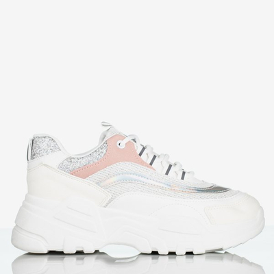 Bílé dámské sportovní boty na platformě Seyoella - Obuv 1