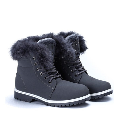 Tmavošedé izolované topánky Sofja - Obuv