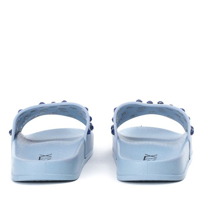 Modré žabky s krystaly Retana - Obuv 1