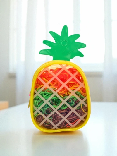Royalfashion Večbarvne silikonske gumice Ananas
