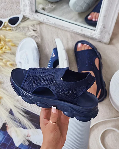 Royalfashion Dámske sandále s volínovým zvrškom