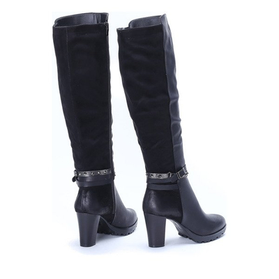 Czarne kozaki Angelina - Obuwie