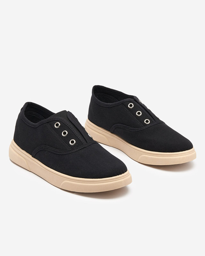 Dámske čierne slip-on tenisky Robua - Obuv