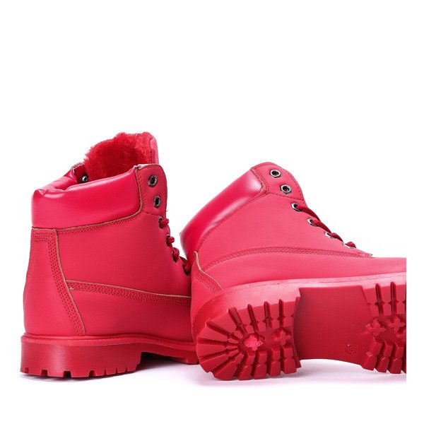 Ocieplane trapery w kolorze czerwonym Rimma - Obuwie