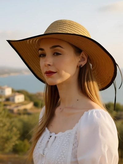 Royalfashion Dámsky slaměný klobúk Fiora