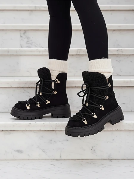Royalfashion Lozin dámske šnurovacie snehové topánky