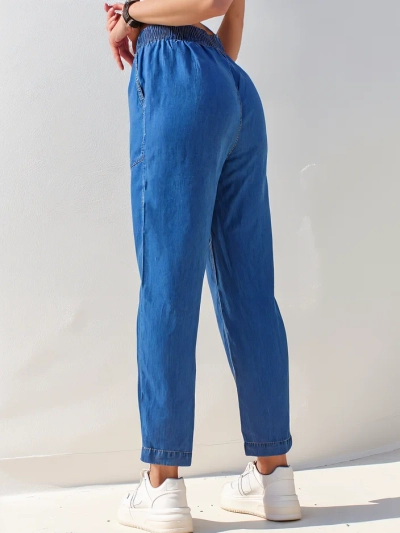 Royalfashion Rovné dámske látkové nohavice 7/8