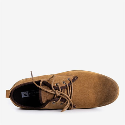 Pánske hnedé semišové topánky značky Naves - Footwear