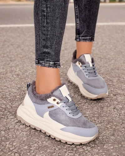 Royalfashion Dámske zateplené tenisky Ruffi