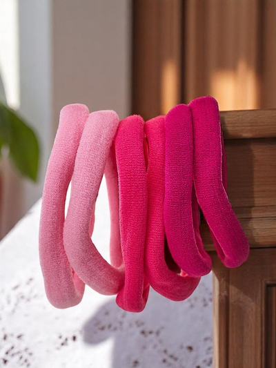 Royalfashion Sada 6 farebných gumičiek do vlasov Colora