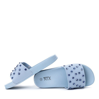 Modré žabky s krystaly Retana - Obuv 1