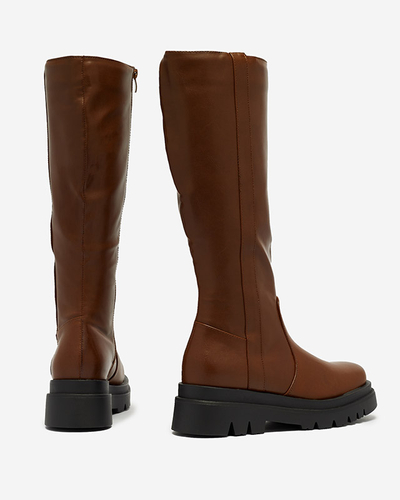 Dámske nadkolienky z ekokože v ťavej farbe Roterika - Obuv