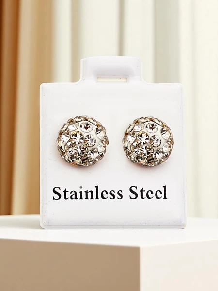 Royalfashion Dámske kruhové náušnice so zirkónmi