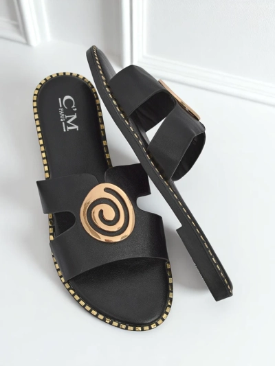 Royalfashion Dámske šľapky s plochou podrážkou Glam Bliss