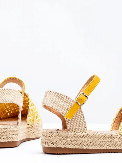 Žlté dámske espadrilky s prelamovaným Triumf - Obuv