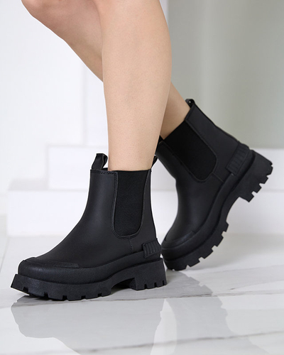 Čierne dámske nazúvacie čižmy Sisepi- Footwear