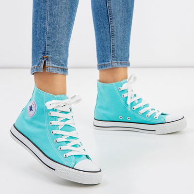 Dámske modré vysoké tenisky Inter - Footwear