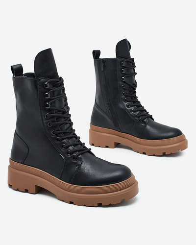 Royalfashion Dámske bagger čižmy z ekokože Vederme