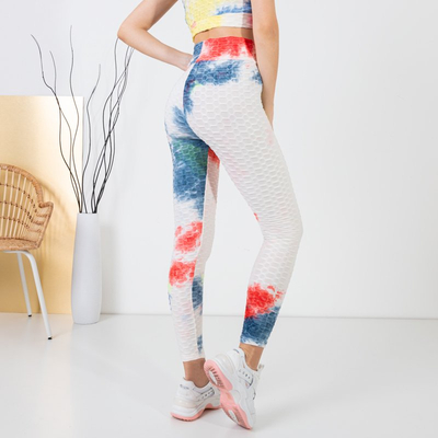 Dámske športové legíny Red Tie Dye - oblečenie