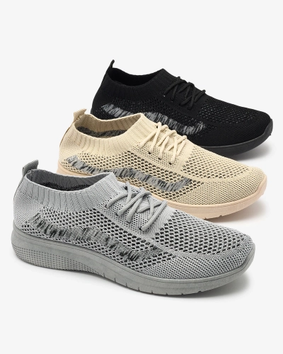 Čierna dámska textilná športová obuv Fiabom- Obuv