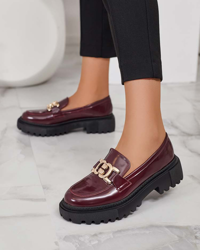 Royalfashion Dámske lakované mokasíny Bevevra