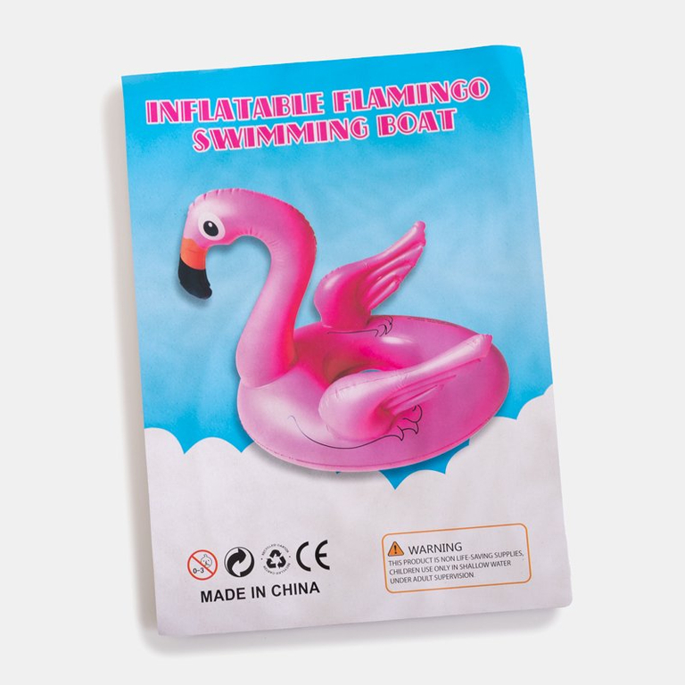 Ružové detské nafukovacie koleso s plameniakmi - Hračky