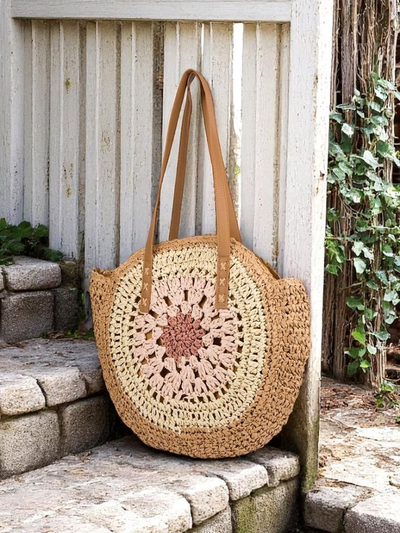 Royalfashion Slamková dámska taška Flora Grande