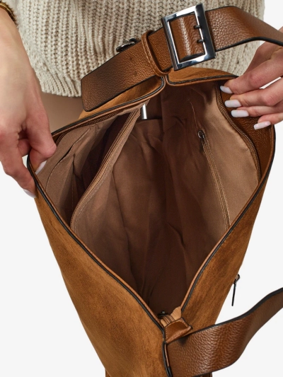 Ženska shopper torbica iz eko semiša Donenn