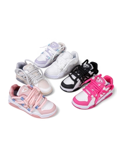 Športové tenisky Royalfashion pre ženy s dekoratívnymi šnúrkami Clesiv