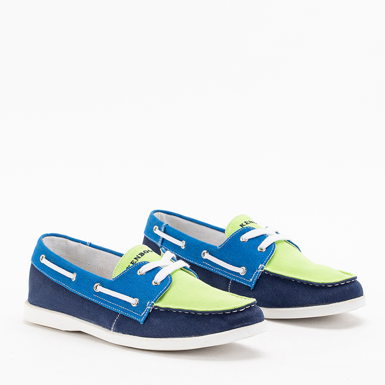 Pánske modré látkové tenisky Tehila - obuv