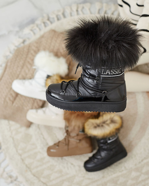 Royalfashion Šnurovacie čižmy a'la snow boots s kožušinou Heccti