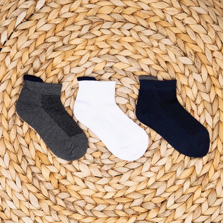 3 farebné detské ponožky / balenie - ponožky