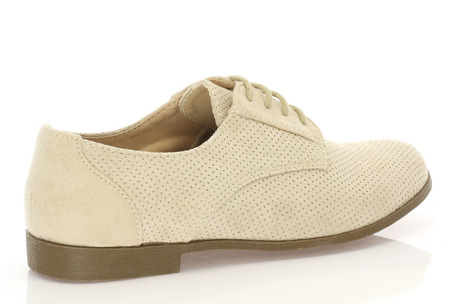 Béžové viazané topánky značky Milbenga - Obuv