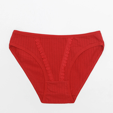 Červené dámske nohavičky - Spodná bielizeň