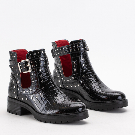 Čierne dámske čižmy s výrezmi značky Tylousi - Footwear