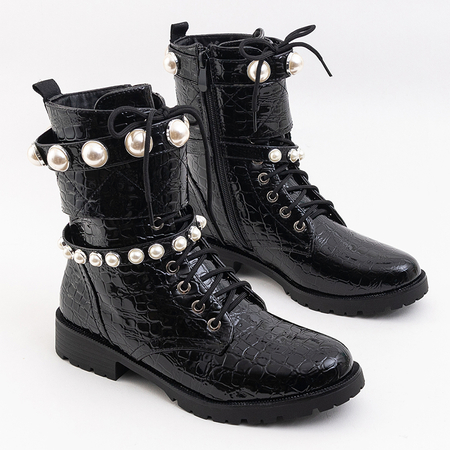 Čierne dámske lakované topánky Chocci - obuv