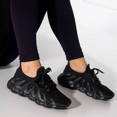 Čierne dámske športové topánky s unikátnou podrážkou Octapiso - Obuv
