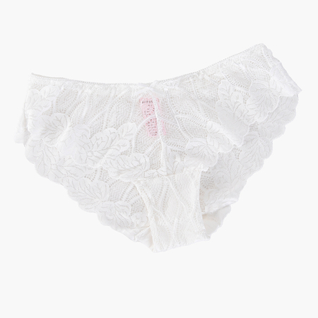 Dámske biele čipkované nohavičky - Spodná bielizeň
