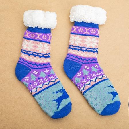 Dámske modré sobie ponožky - Ponožky