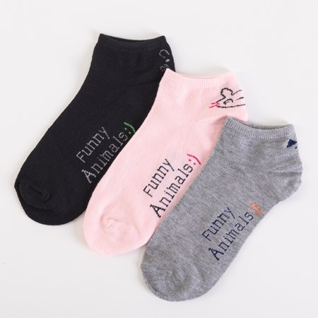 Dámske viacfarebné ponožky s potlačou 3 / balenie - Ponožky