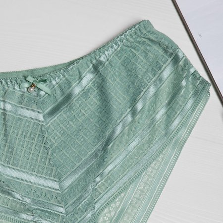 Dámske zelené čipkované nohavičky - Spodná bielizeň