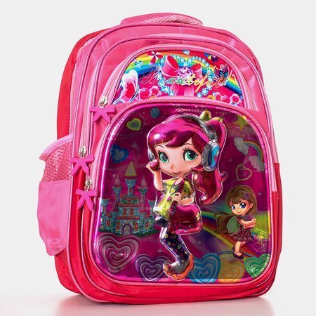 Dievčenský ružový školský batoh s princeznou - Príslušenstvo