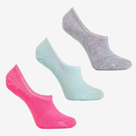 Farebné dámske ponožky 3 / balenie - Ponožky