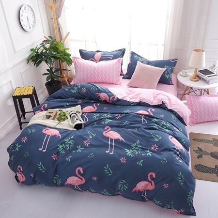 Flamingo posteľná súprava 160x200 4 kusy - posteľná bielizeň