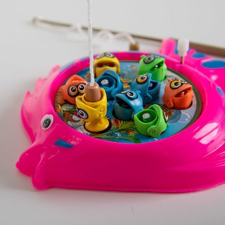 Fuchsiová detská hračka na rybárčenie - Hračky